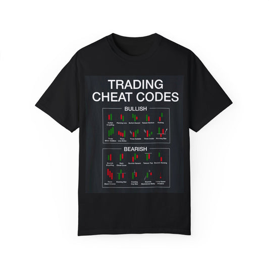 Trading Cheat Codes T-Shirt - Unlock the Market's Secrets in Style