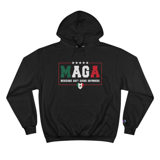 M.A.G.A hooded sweatshirt.